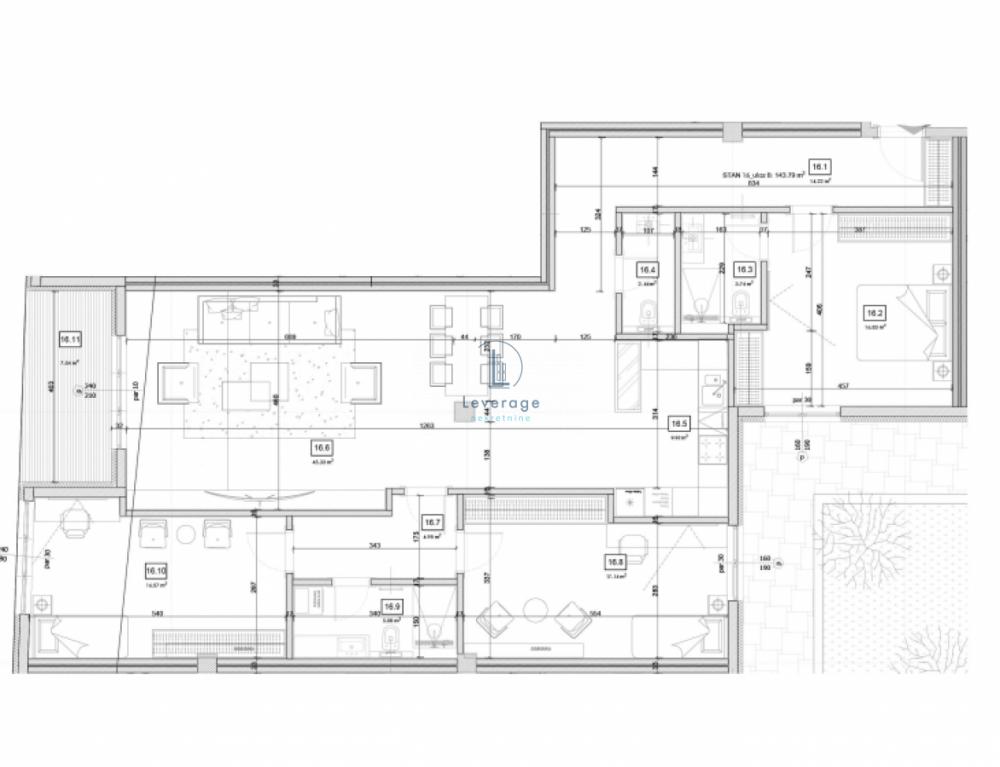 Stan na prodaju u Beogradu, Kalenić pijaca, cetvorosoban, 143m2, cena 556500 evra