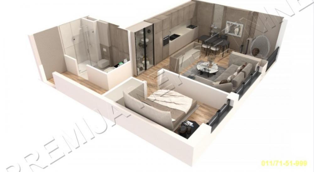 Stan na prodaju u Beogradu, Čukarica, dvosoban, 53m2, cena 186760 evra