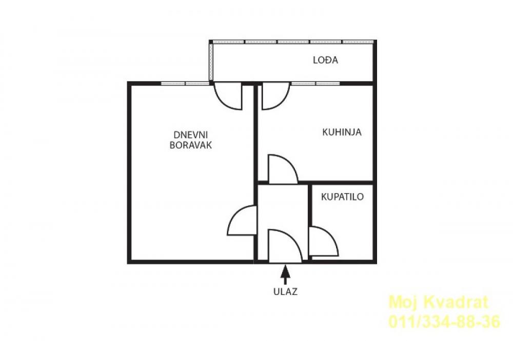 Stan na prodaju u Beogradu, Donji Dorćol, jednosoban, 28m2, cena 155000 evra