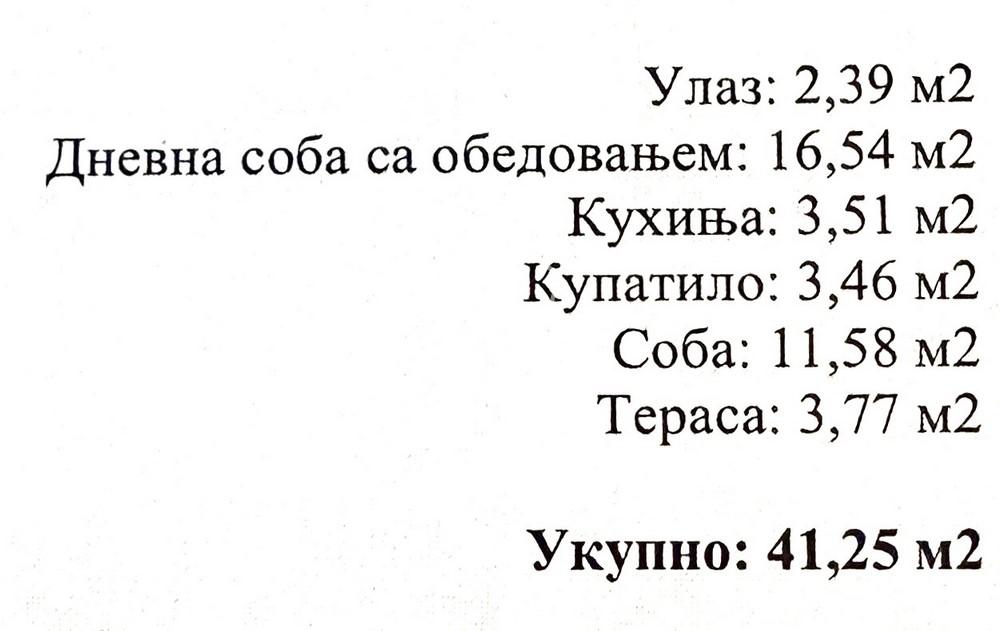 Stan na prodaju u Beogradu, Kaluđerica, jednoiposoban, 41m2, cena 79407 evra