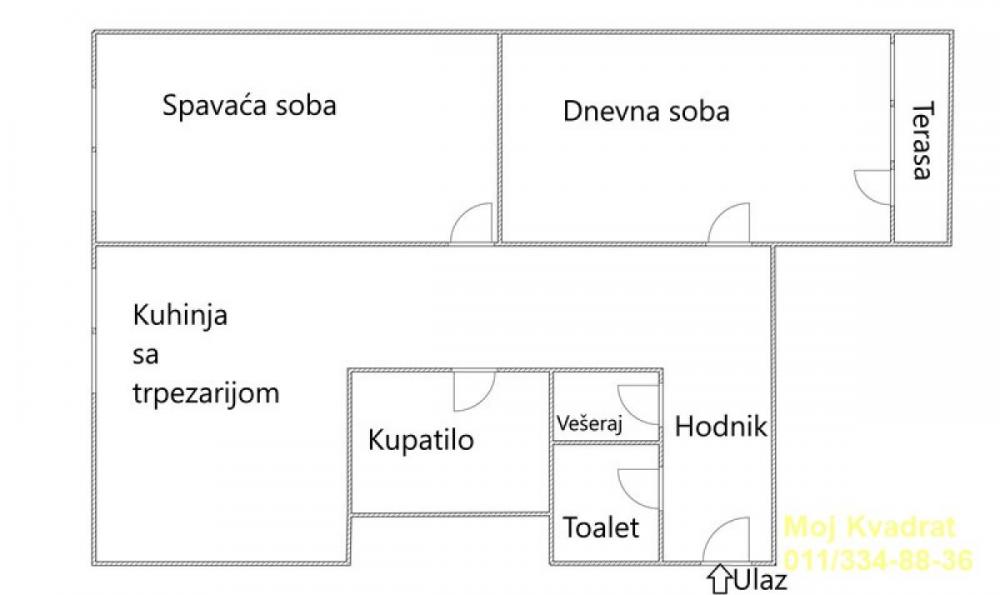 Stan na prodaju u Beogradu, Novi Beograd blok 45 (TC Enjub), dvosoban, 66m2, cena 245000 evra