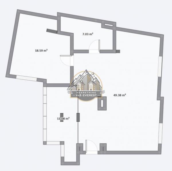 Stan na prodaju u Beogradu, Vračar (Centar), trosoban, 72m2, cena 328500 evra