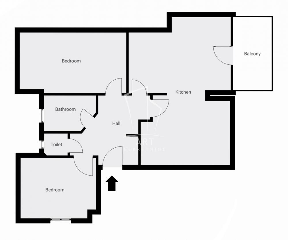 Stan na prodaju u Beogradu, Novi Beograd, trosoban, 78m2, cena 195000 evra