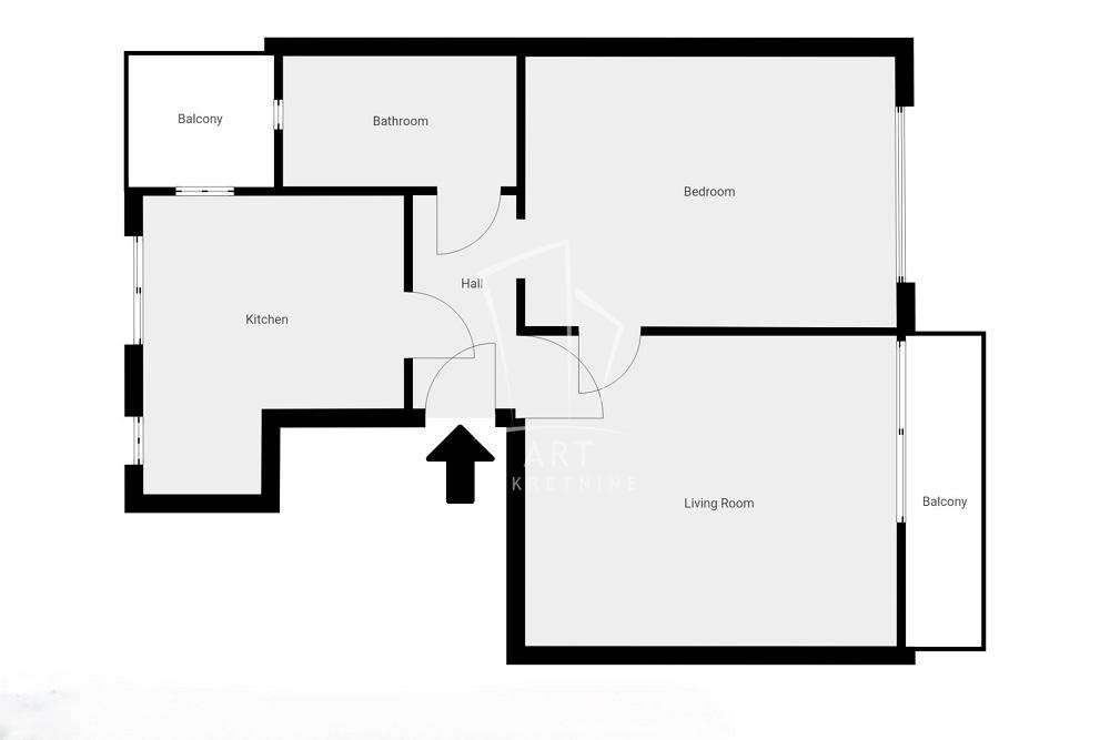 Stan na prodaju u Beogradu, Zvezdara, dvosoban, 59m2, cena 310000 evra