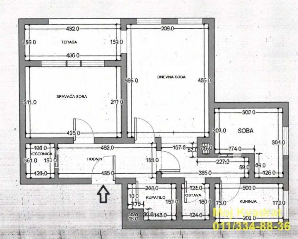 Stan na prodaju u Beogradu, Višnjička banja, trosoban, 88m2, cena 200000 evra
