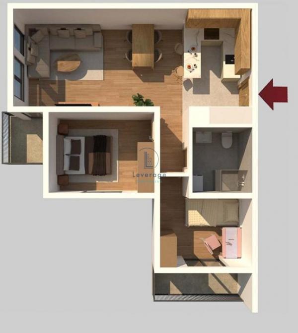 Stan na prodaju u Beogradu, dvoiposoban, 63m2, cena 97000 evra