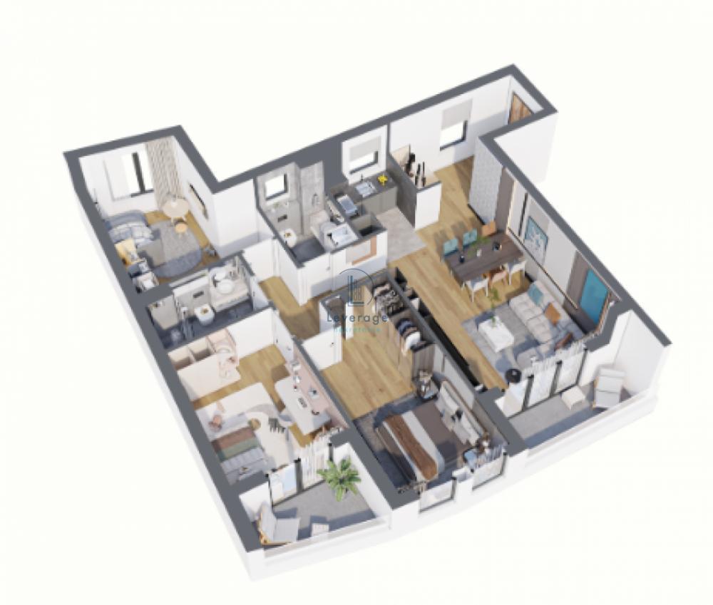 Stan na prodaju u Beogradu, Bežanijska kosa, cetvorosoban, 88m2, cena 352000 evra