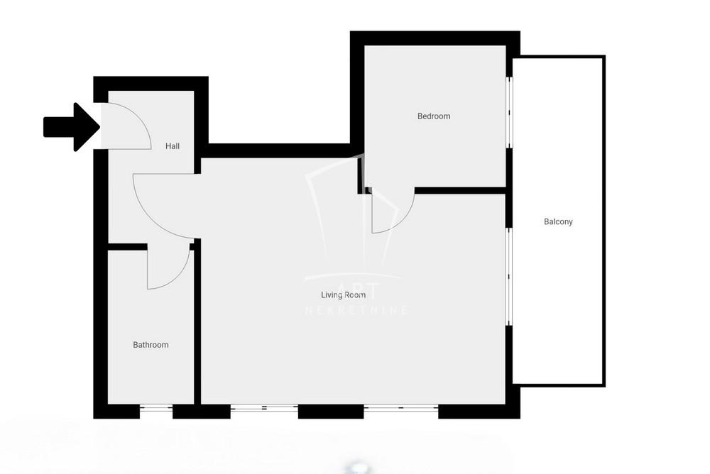 Stan na prodaju u Beogradu, Zemun, jednoiposoban, 36m2, cena 85600 evra