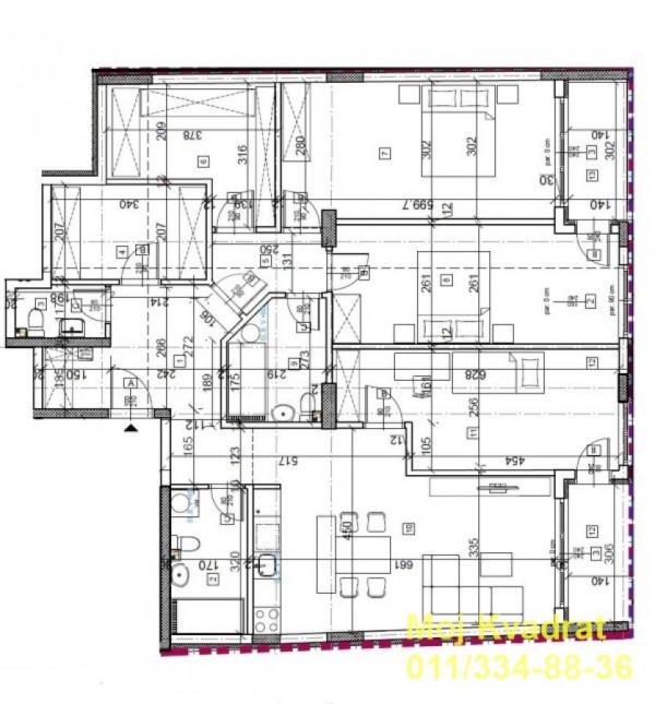 Stan na prodaju u Beogradu, Autokomanda, 128m2, cena 485830 evra