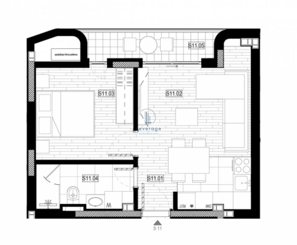 Stan na prodaju u Beogradu, Pašino brdo, dvosoban, 40m2, cena 159081 evra