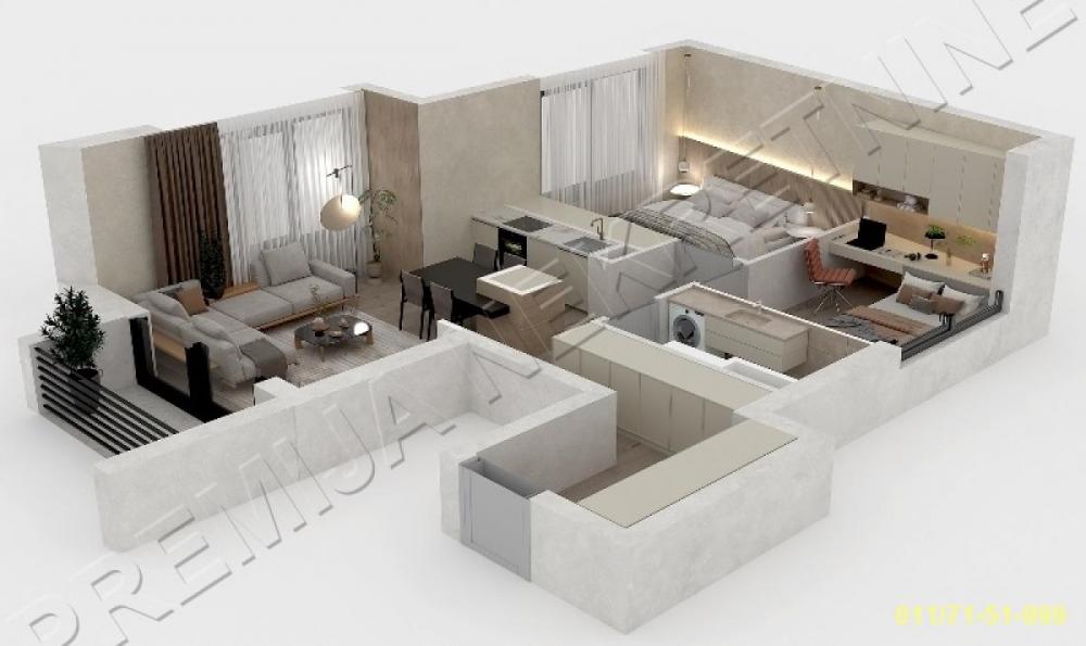 Stan na prodaju u Beogradu, Vukov spomenik, trosoban, 66m2, cena 266000 evra