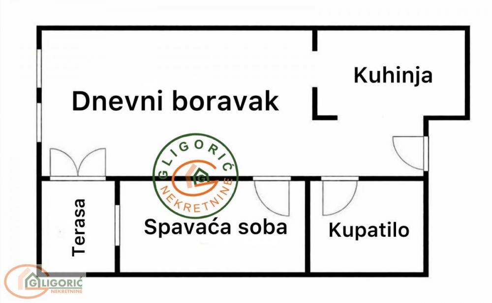 Stan na prodaju u Beogradu, Palilula, jednoiposoban, 39m2, cena 138500 evra