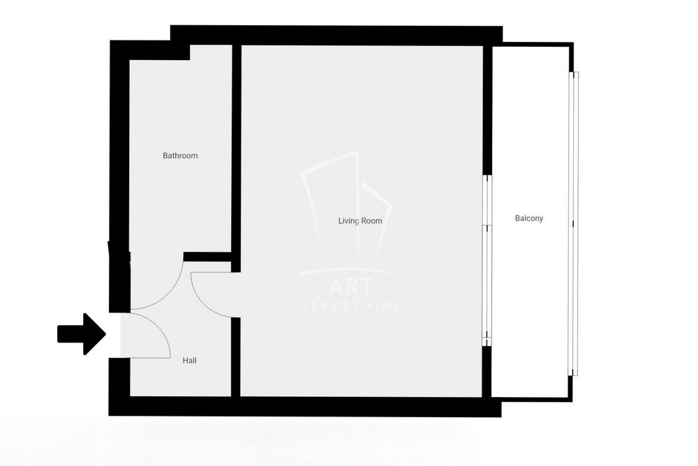 Stan na prodaju u Beogradu, Zemun, 26m2, cena 124000 evra