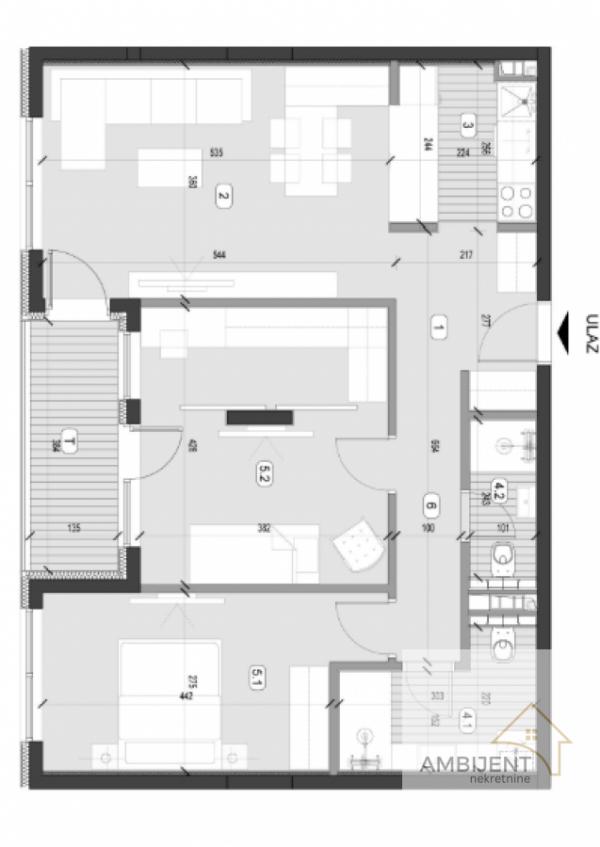 Stan na prodaju u Beogradu, Bulevar kralja Aleksandra, trosoban, 76m2, cena 230000 evra