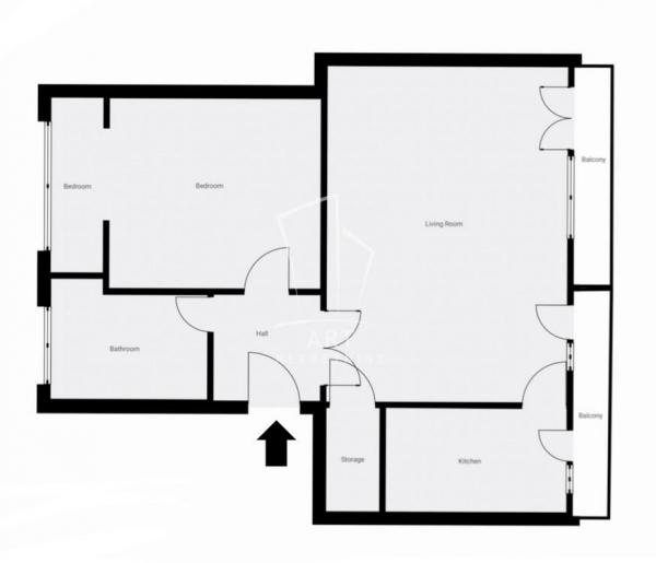 Stan na prodaju u Beogradu, Vračar (Hram), dvosoban, 63m2, cena 445000 evra