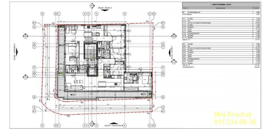 Stan na prodaju u Beogradu, Banovo brdo, cetvorosoban, 133m2, cena 512590 evra