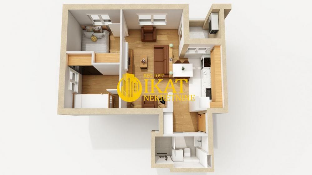 Stan na prodaju u Beogradu, Cvetanova ćuprija, dvosoban, 45m2, cena 102994 evra