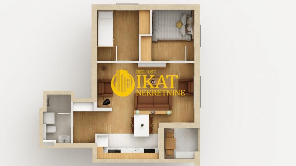 Stan na prodaju u Beogradu, Cvetanova ćuprija, dvosoban, 45m2, cena 102994 evra