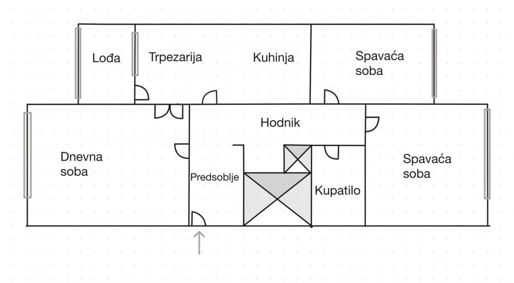 Stan na prodaju u Beogradu, Vračar, dvoiposoban, 68m2, cena 285000 evra