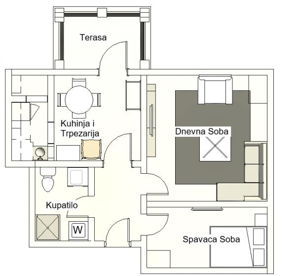 Stan na prodaju u Beogradu, Karaburma, dvosoban, 49m2, cena 149000 evra
