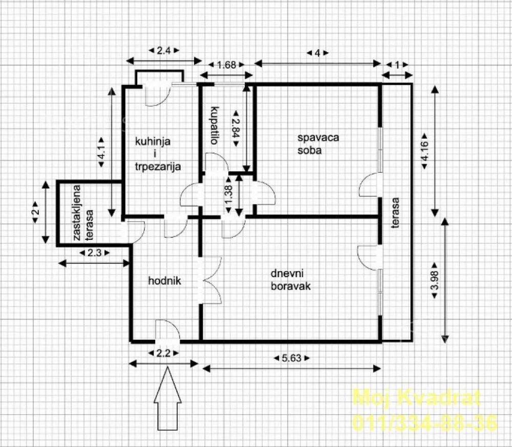 Stan na prodaju u Beogradu, Fontana, dvosoban, 77m2, cena 220000 evra
