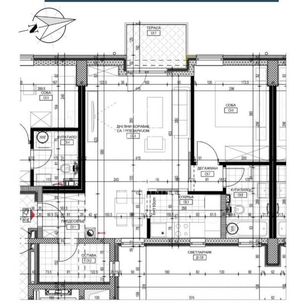 Stan na prodaju u Beogradu, Zemun, dvosoban, 54m2, cena 230000 evra