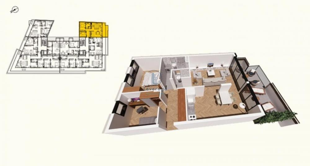 Stan na prodaju u Beogradu, Bulevar kralja Aleksandra, trosoban, 81m2, cena 243300 evra