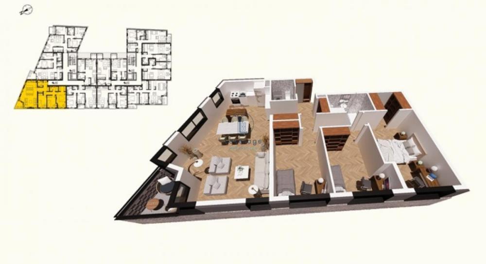 Stan na prodaju u Beogradu, Bulevar kralja Aleksandra, trosoban, 98m2, cena 295110 evra