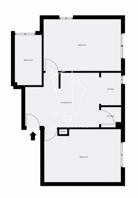 Stan na prodaju u Beogradu, Banovo brdo, dvosoban, 55m2, cena 139900 evra