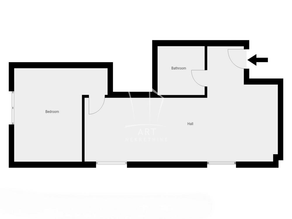 Stan na prodaju u Beogradu, Novi Beograd, dvosoban, 47m2, cena 125000 evra