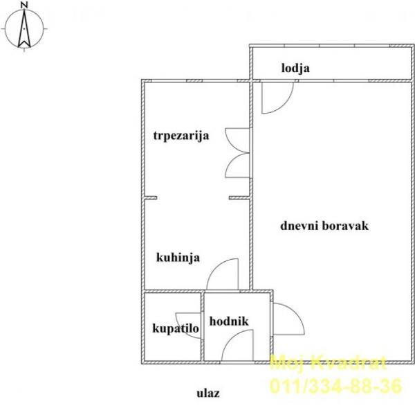 Stan na prodaju u Beogradu, Novi Beograd blok 45 (TC Enjub), jednoiposoban, 50m2, cena 168000 evra