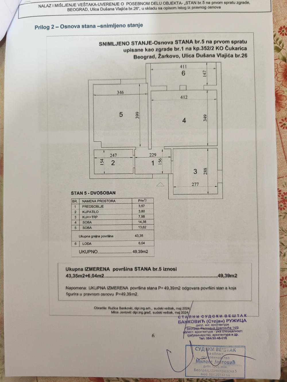 Stan na prodaju u Beogradu, Žarkovo, dvosoban, 49m2, cena 119000 evra