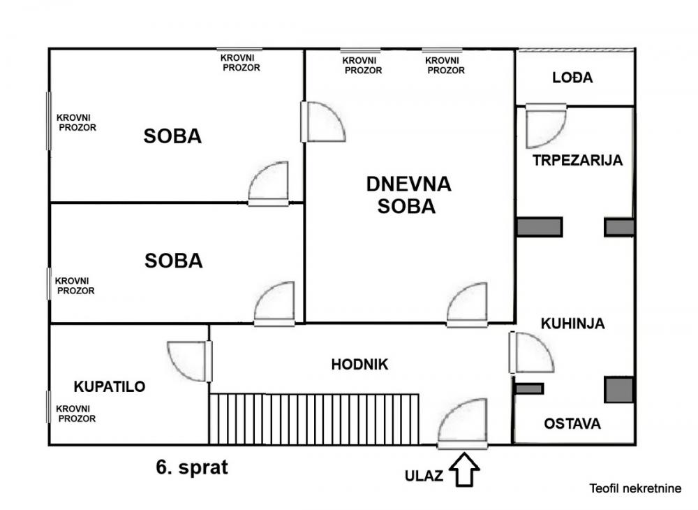 Stan na prodaju u Beogradu, Beograd (centar), troiposoban, 105m2, cena 350000 evra