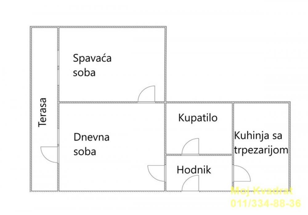 Stan na prodaju u Beogradu, Zemun centar, dvosoban, 50m2, cena 199000 evra
