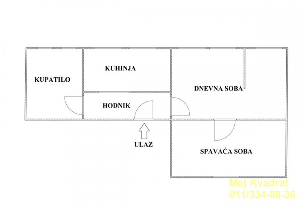 Stan na prodaju u Beogradu, Novi Beograd blok 7 (Paviljoni), dvoiposoban, 43m2, cena 140000 evra