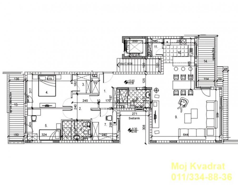 Stan na prodaju u Beogradu, Karaburma, cetvorosoban, 124m2, cena 382074 evra