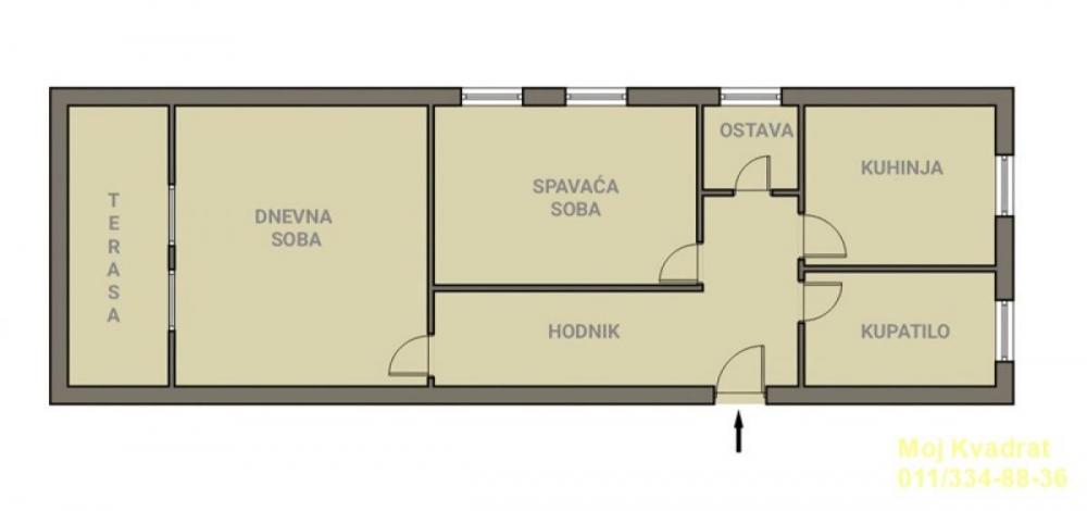 Stan na prodaju u Beogradu, Višnjička banja, dvosoban, 60m2, cena 175000 evra