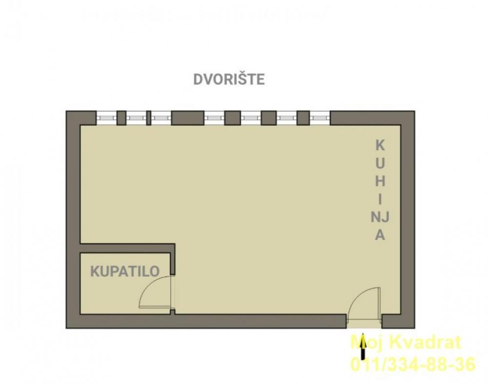 Stan na prodaju u Beogradu, Beograd (Ekonomski fakultet), jednosoban, 36m2, cena 162000 evra