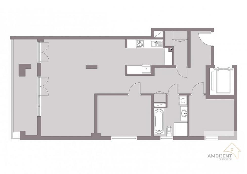 Stan na prodaju u Beogradu, Banjica, trosoban, 90m2, cena 319000 evra