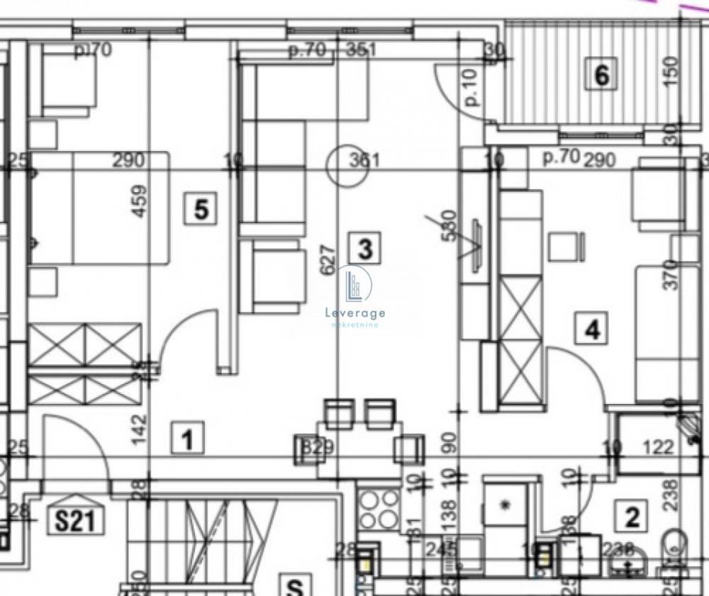 Stan na prodaju u Beogradu, Novi Beograd blok 72, dvoiposoban, 64m2, cena 192900 evra