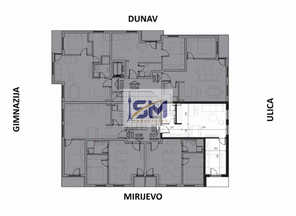 Stan na prodaju u Beogradu, Mirijevo, dvosoban, 45m2, cena 121148 evra