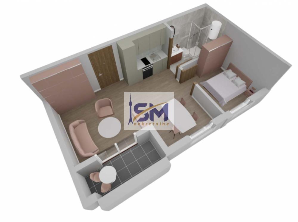 Stan na prodaju u Beogradu, Mirijevo, dvosoban, 39m2, cena 106161 evra
