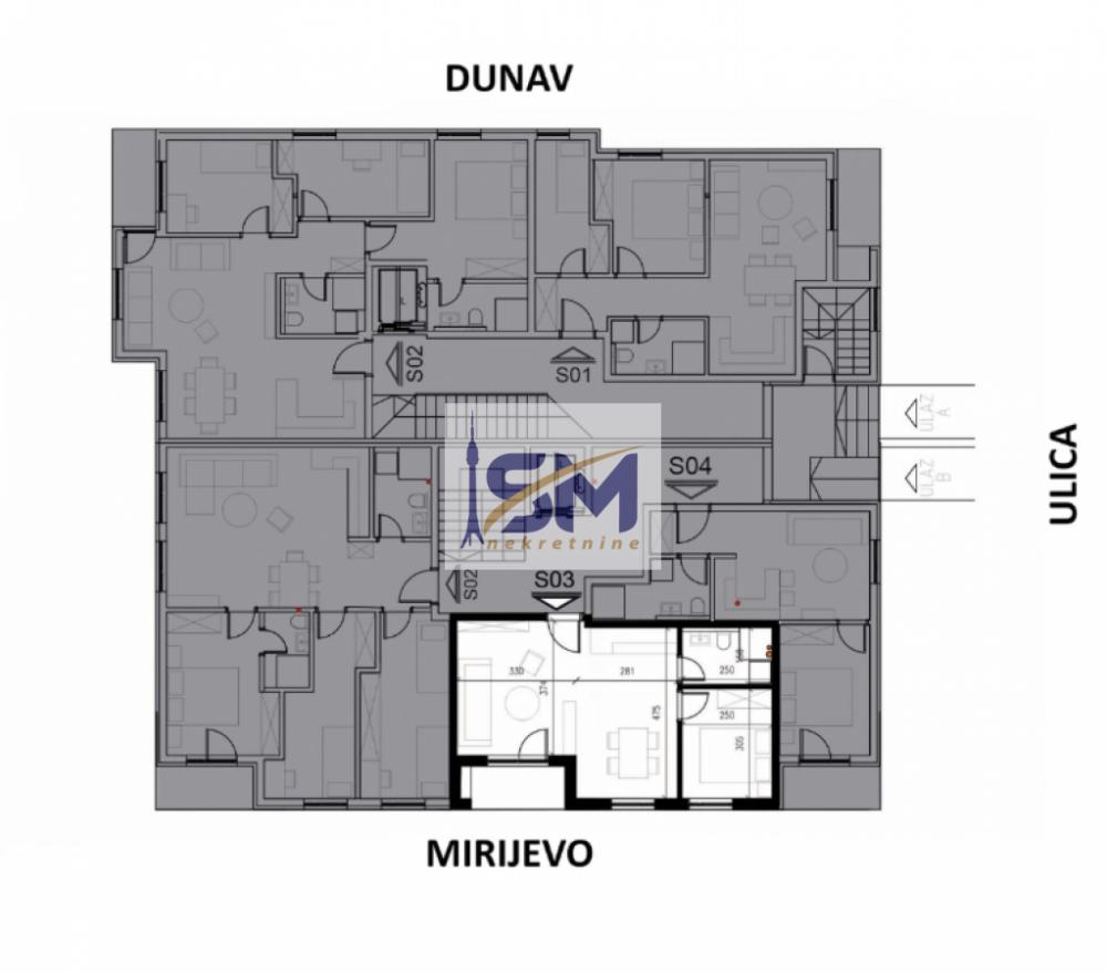 Stan na prodaju u Beogradu, Mirijevo, dvosoban, 39m2, cena 106161 evra