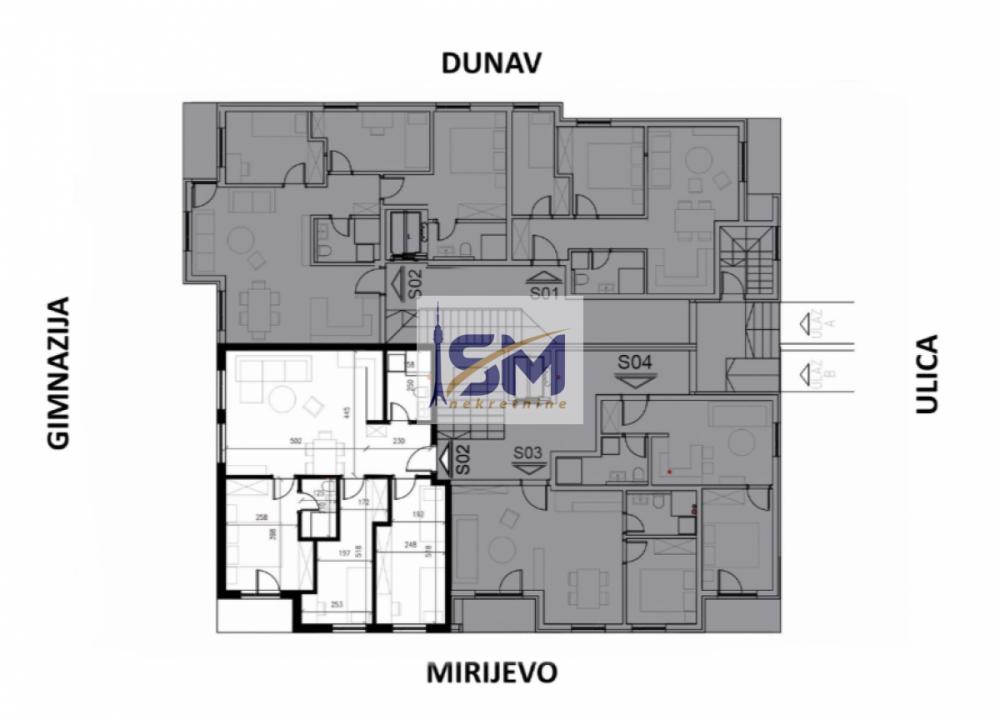 Stan na prodaju u Beogradu, Mirijevo, cetvorosoban, 70m2, cena 190726 evra