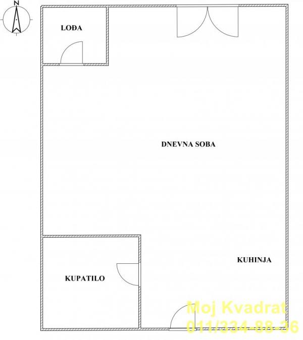 Stan na prodaju u Beogradu, Novi Beograd blok 45 (TC Enjub), jednosoban, 33m2, cena 148000 evra