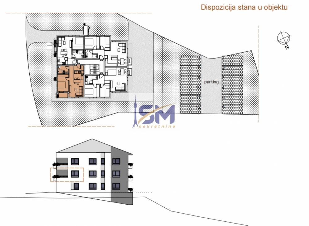 Stan na prodaju u Beogradu, Čukarica, dvosoban, 44m2, cena 96096 evra