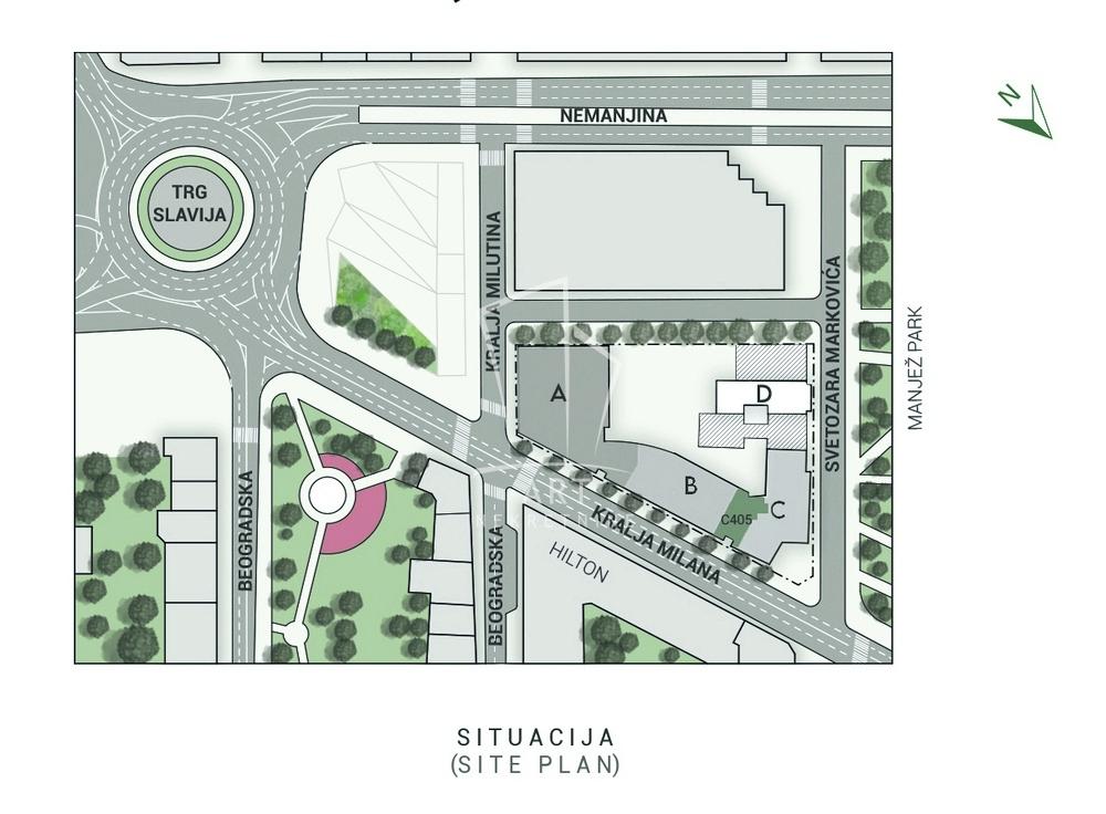 Stan na prodaju u Beogradu, Slavija, cetvorosoban, 153m2, cena 1095000 evra