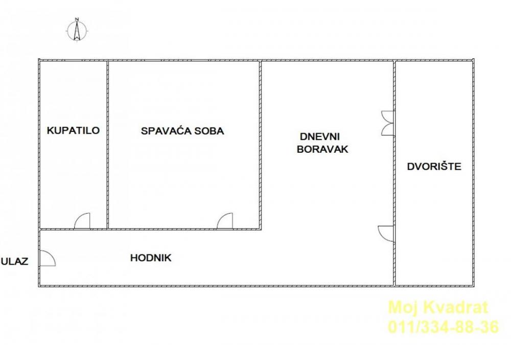 Stan na prodaju u Beogradu, Olimp, dvosoban, 61m2, cena 143000 evra