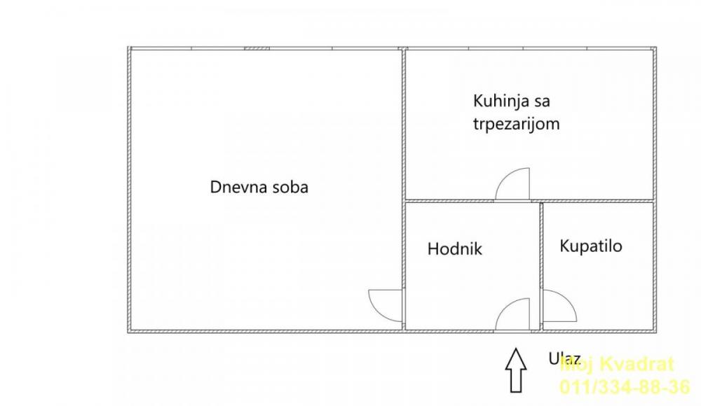 Stan na prodaju u Beogradu, Šumice, jednosoban, 34m2, cena 134500 evra