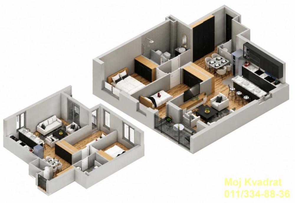 Stan na prodaju u Beogradu, Pašino brdo, dvoiposoban, 65m2, cena 262600 evra